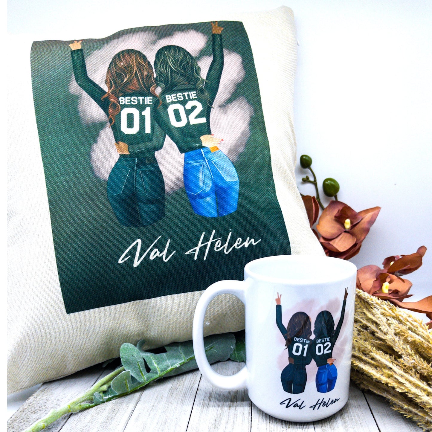 Custom Personalized Clipart Pillow Case/Mug