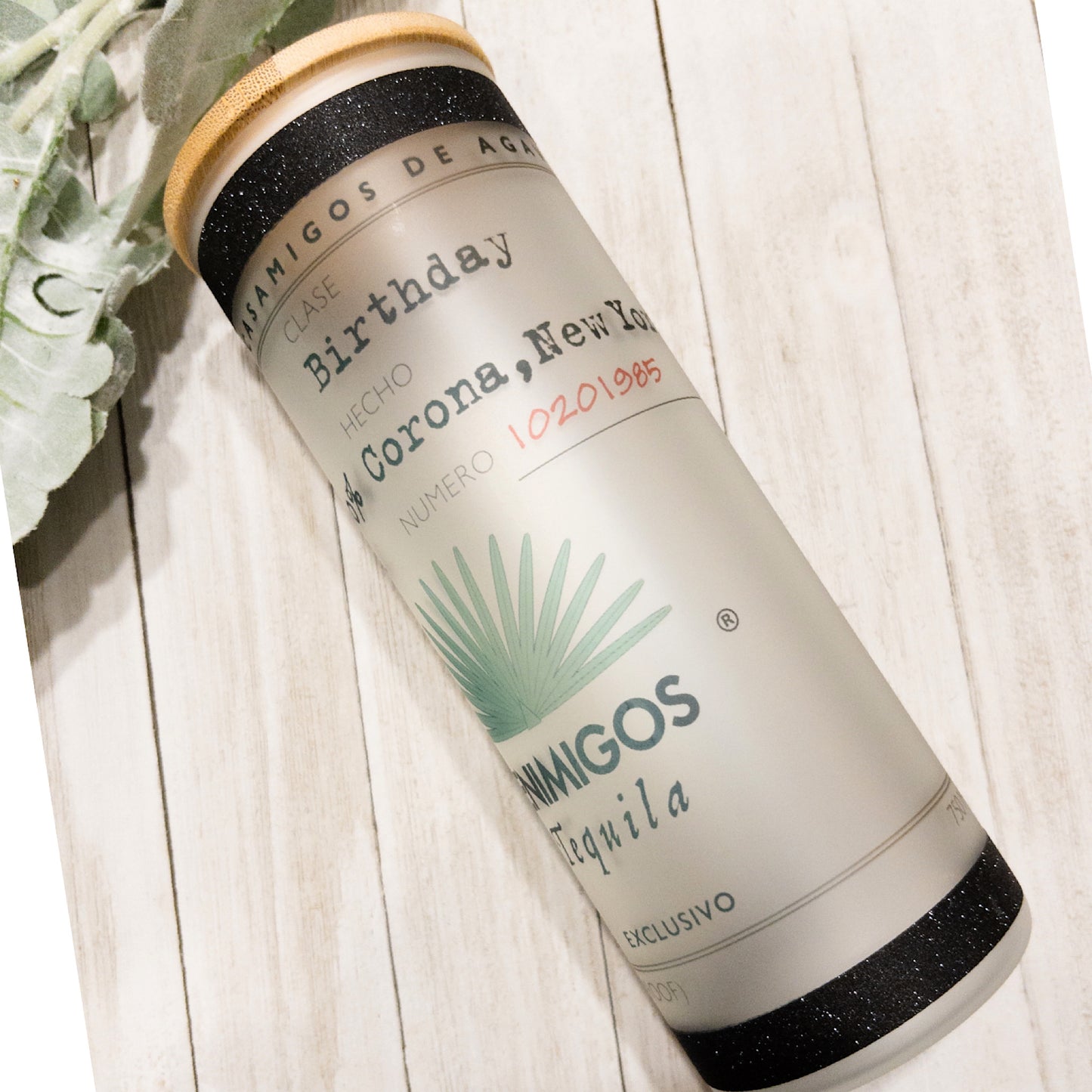 Casamigos Custom Personalized Frosted Glass Tumbler