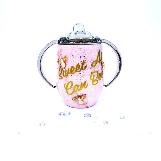 pink gold sippy cup