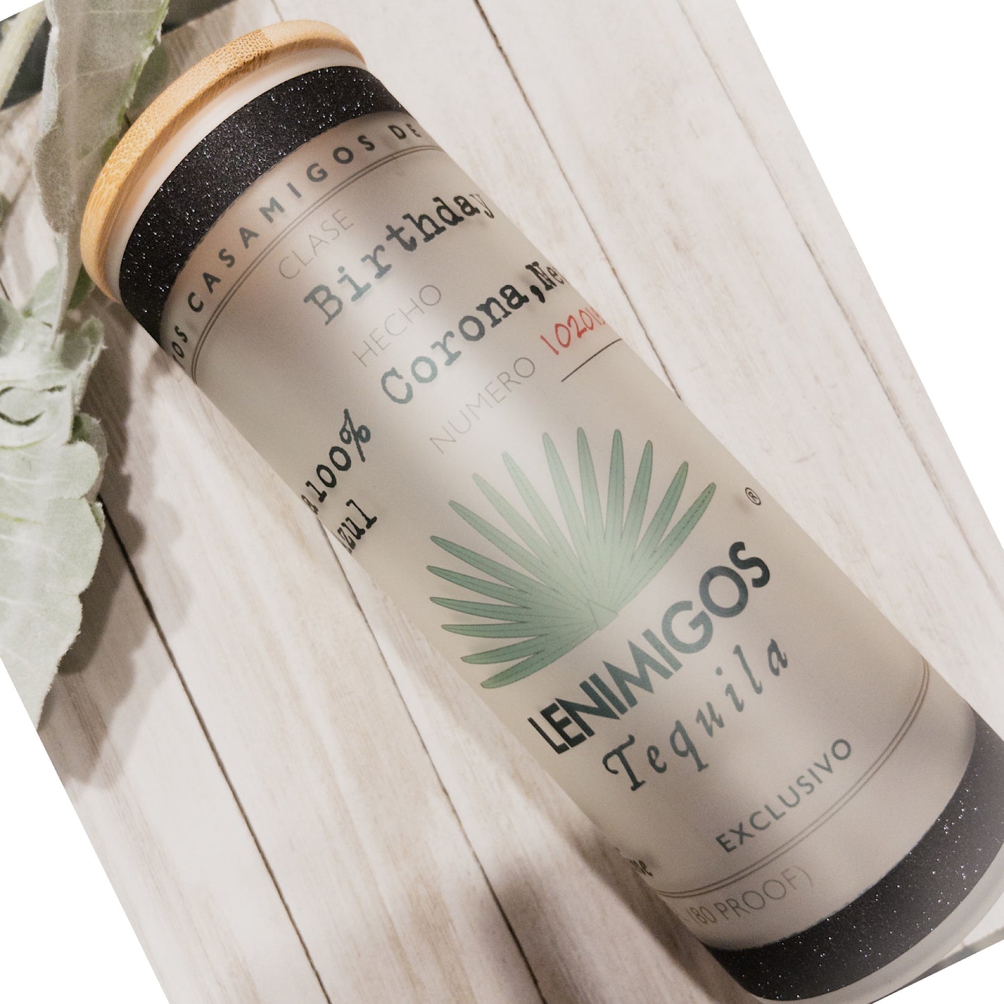 Casamigos Custom Personalized Frosted Glass Tumbler