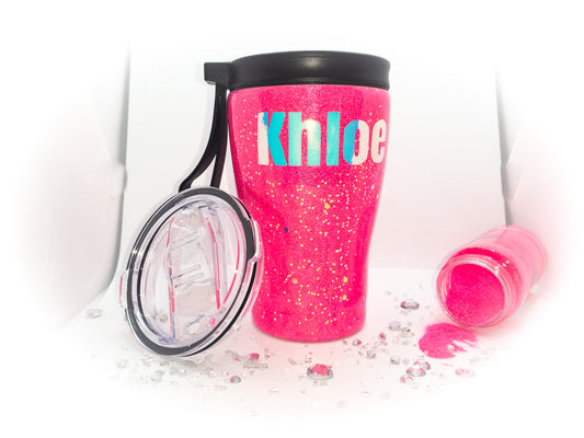 personalized kids cup with two lids
