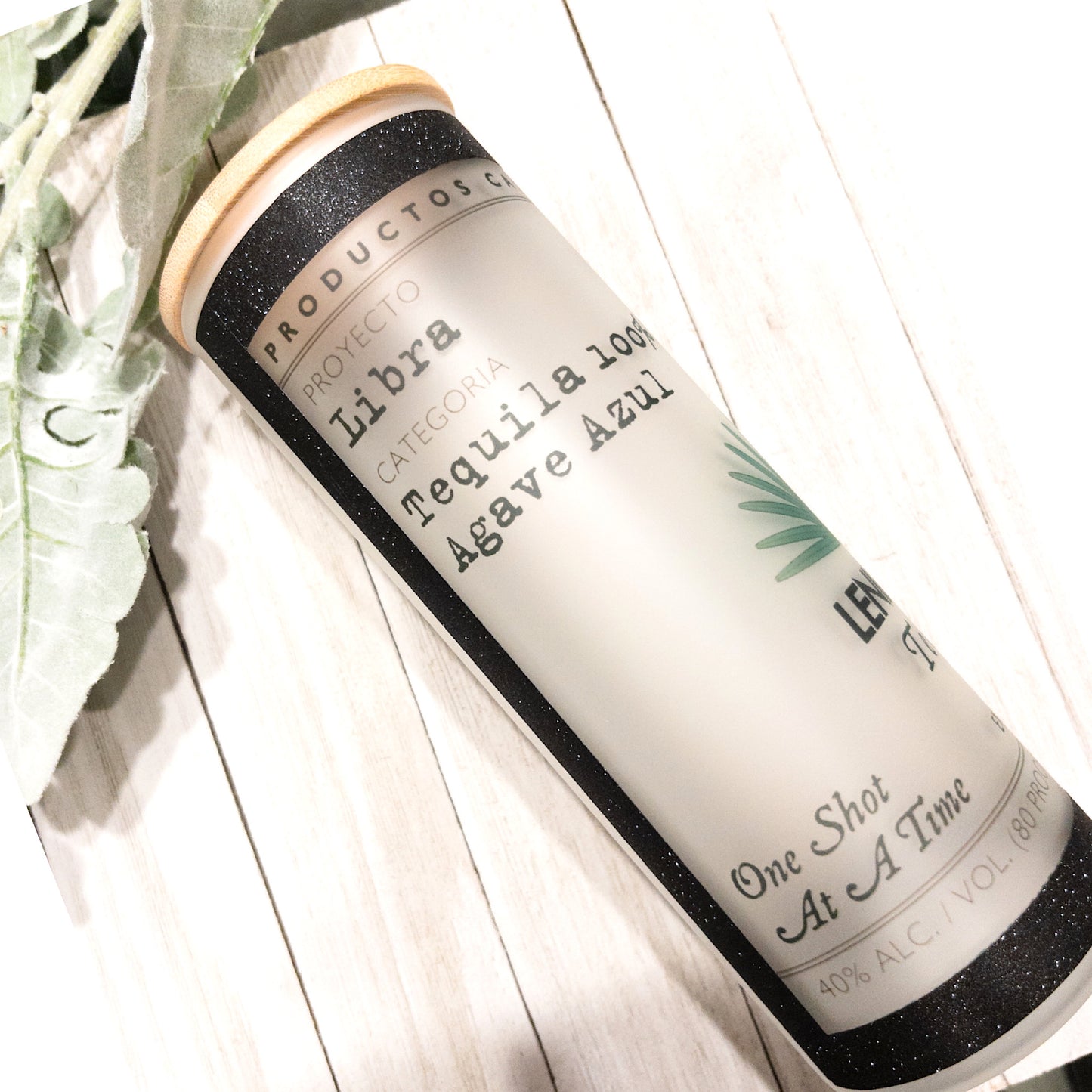 Casamigos Custom Personalized Frosted Glass Tumbler