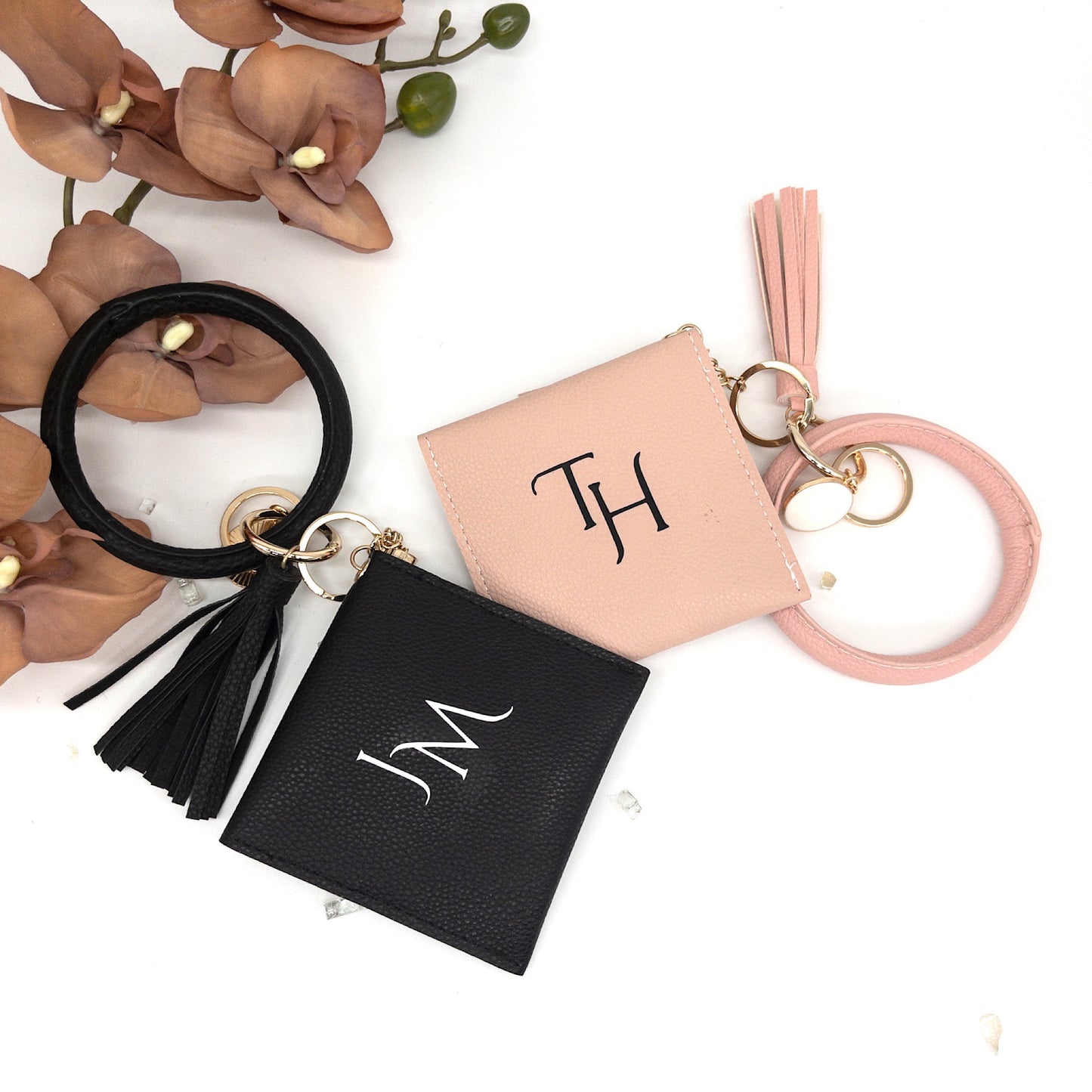 Personalized Wristlet Wallet Keychain