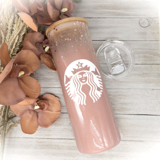 Custom Personalized Glass Frosted Matte Starbucks Tumbler