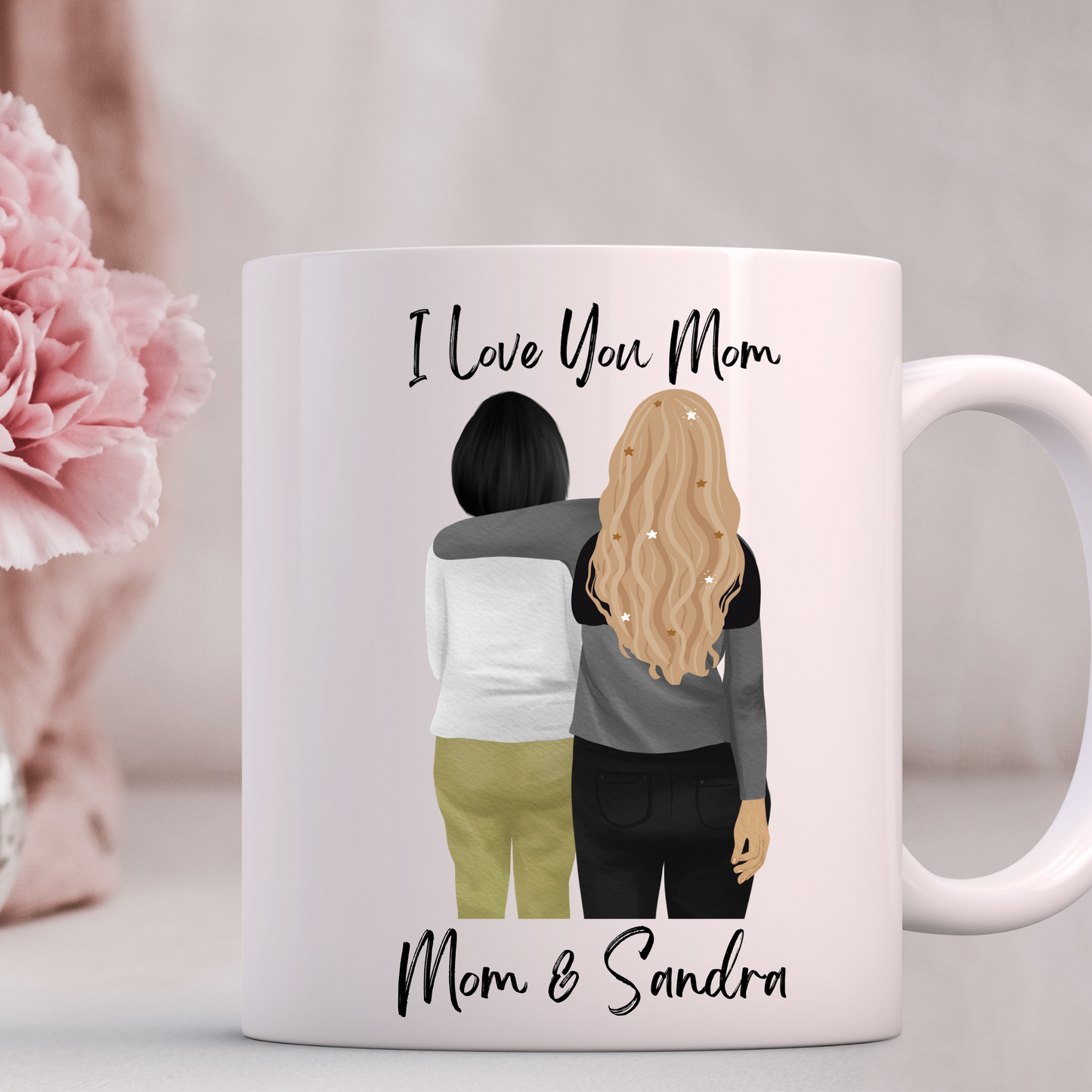 Custom Mother Daughter Clip Art Mug