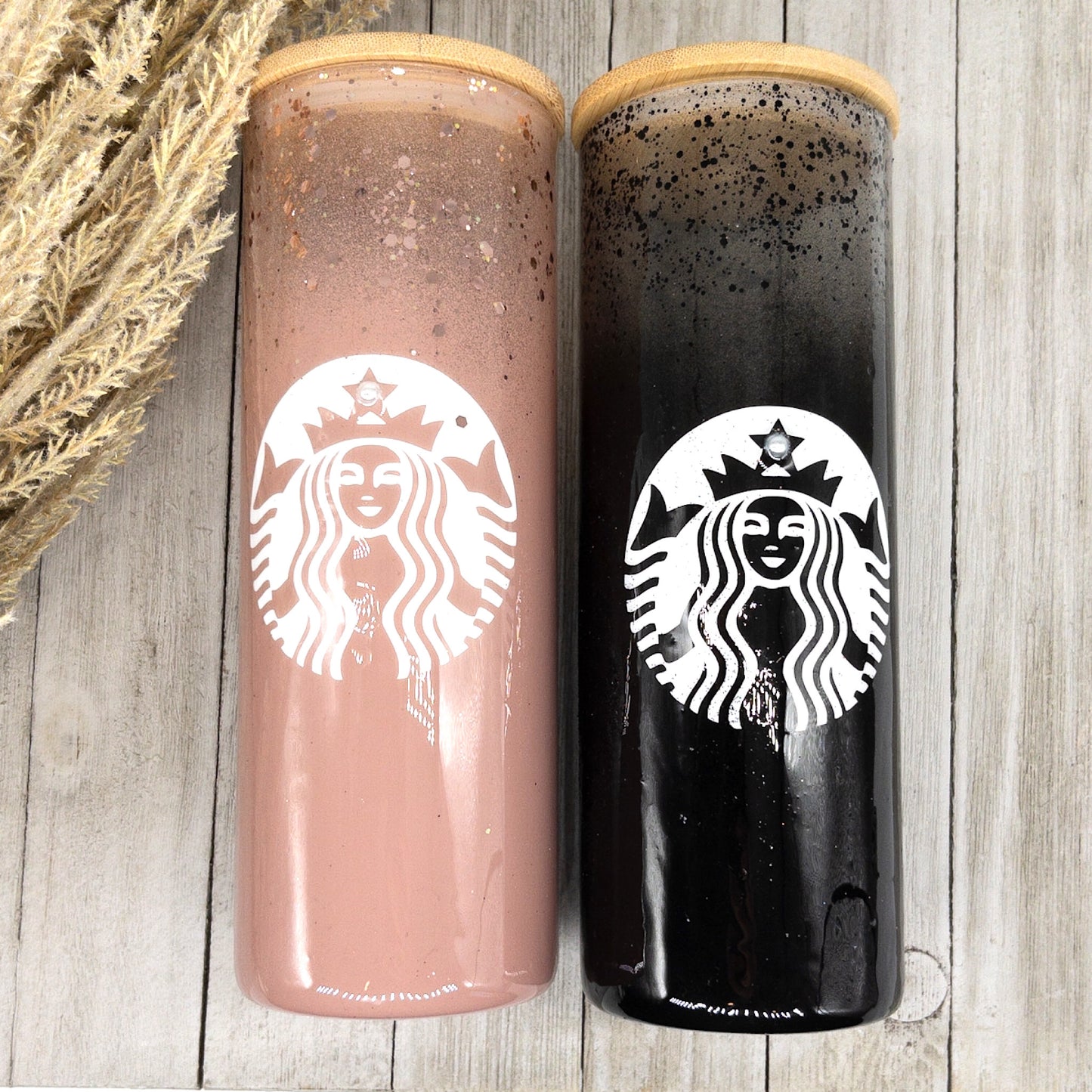 Custom Personalized Glass Frosted Matte Starbucks Tumbler