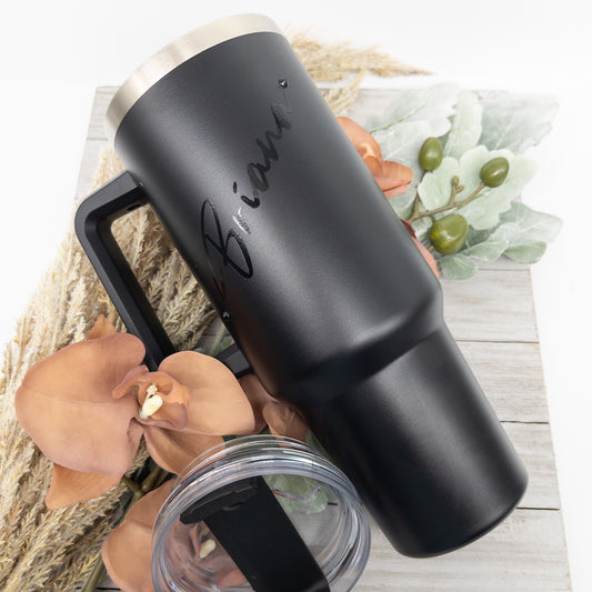 Personalized 40oz Thermal Insulated Tumbler with Handle