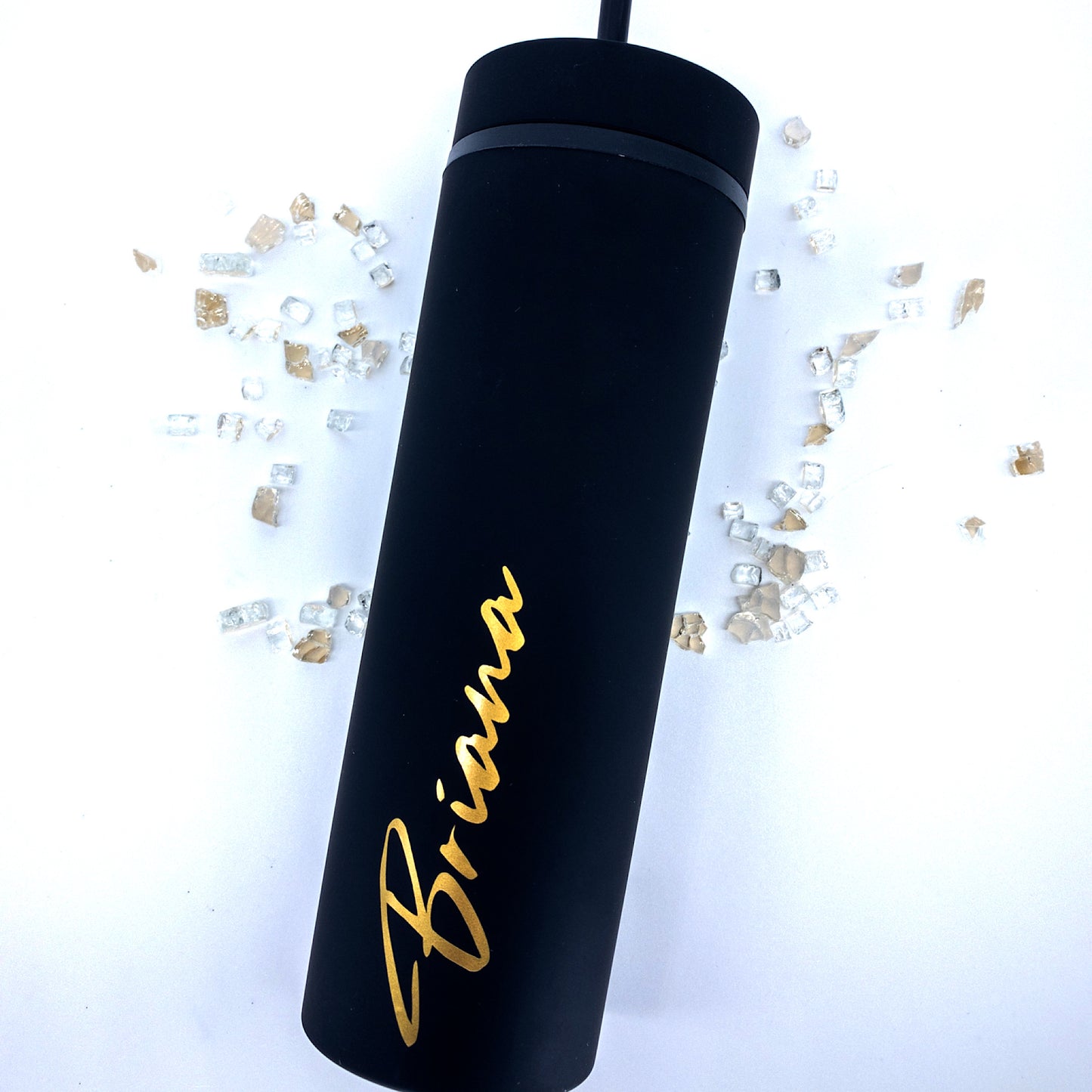 Personalized Matte Acrylic Tumbler With Straw And Lid