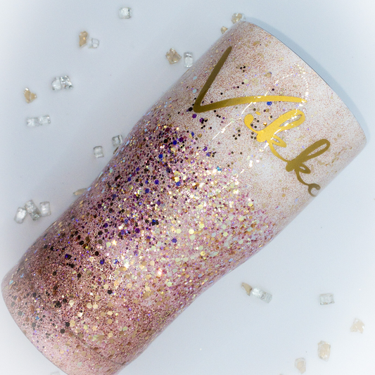 rose gold tumbler