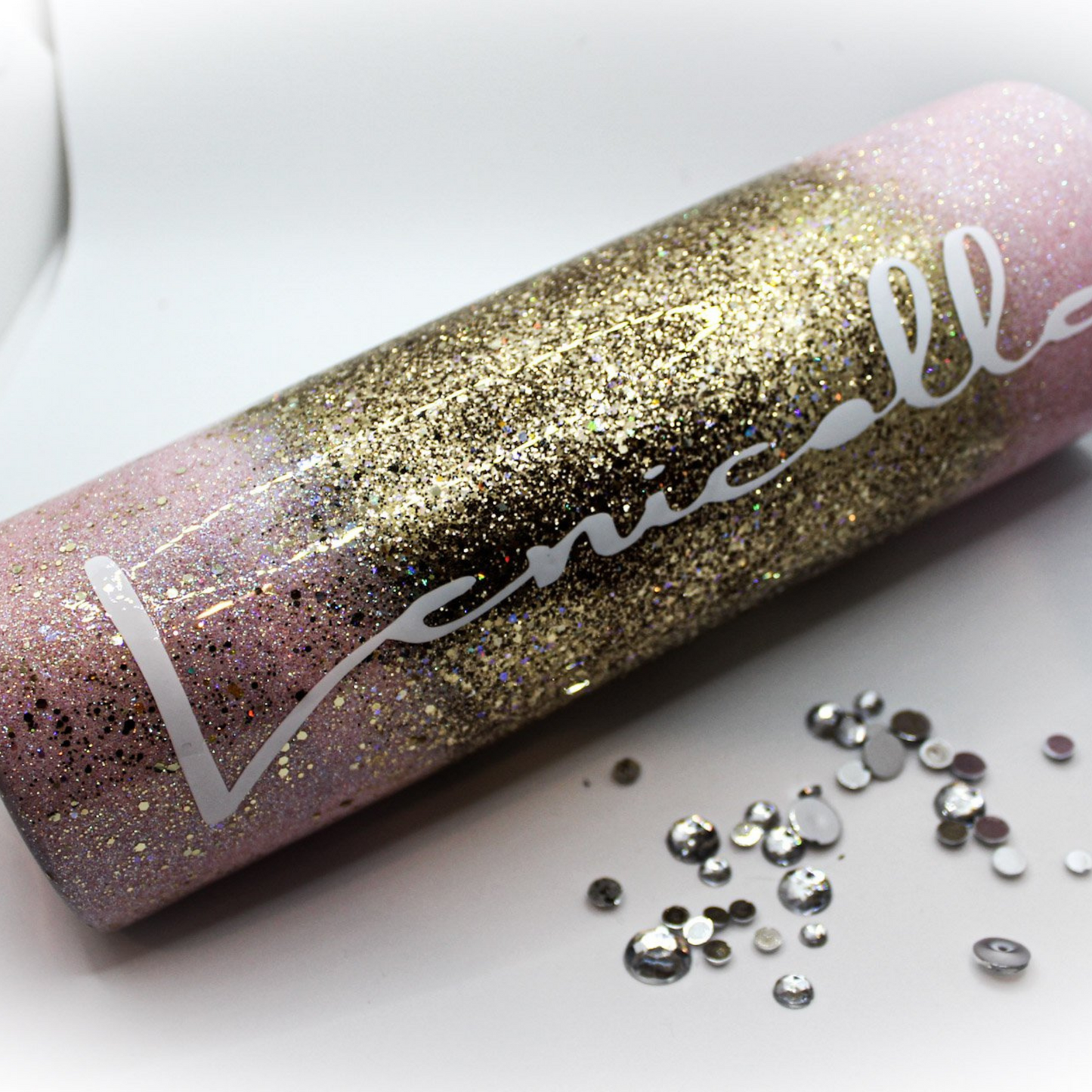 Custom Personalized Rose Gold Leopard Print Ombre Glitter Tumbler Cup –  Empire Create NY