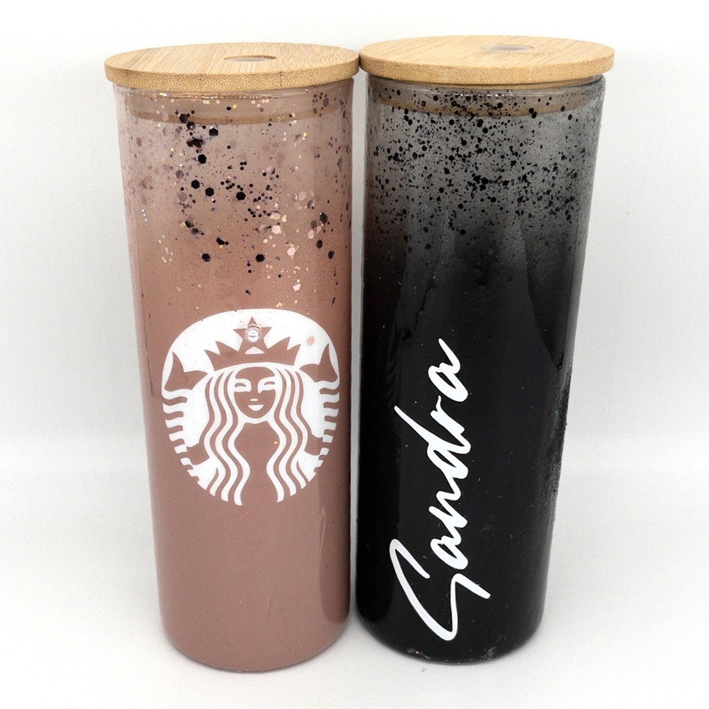 Custom Personalized Glass Frosted Matte Starbucks Tumbler