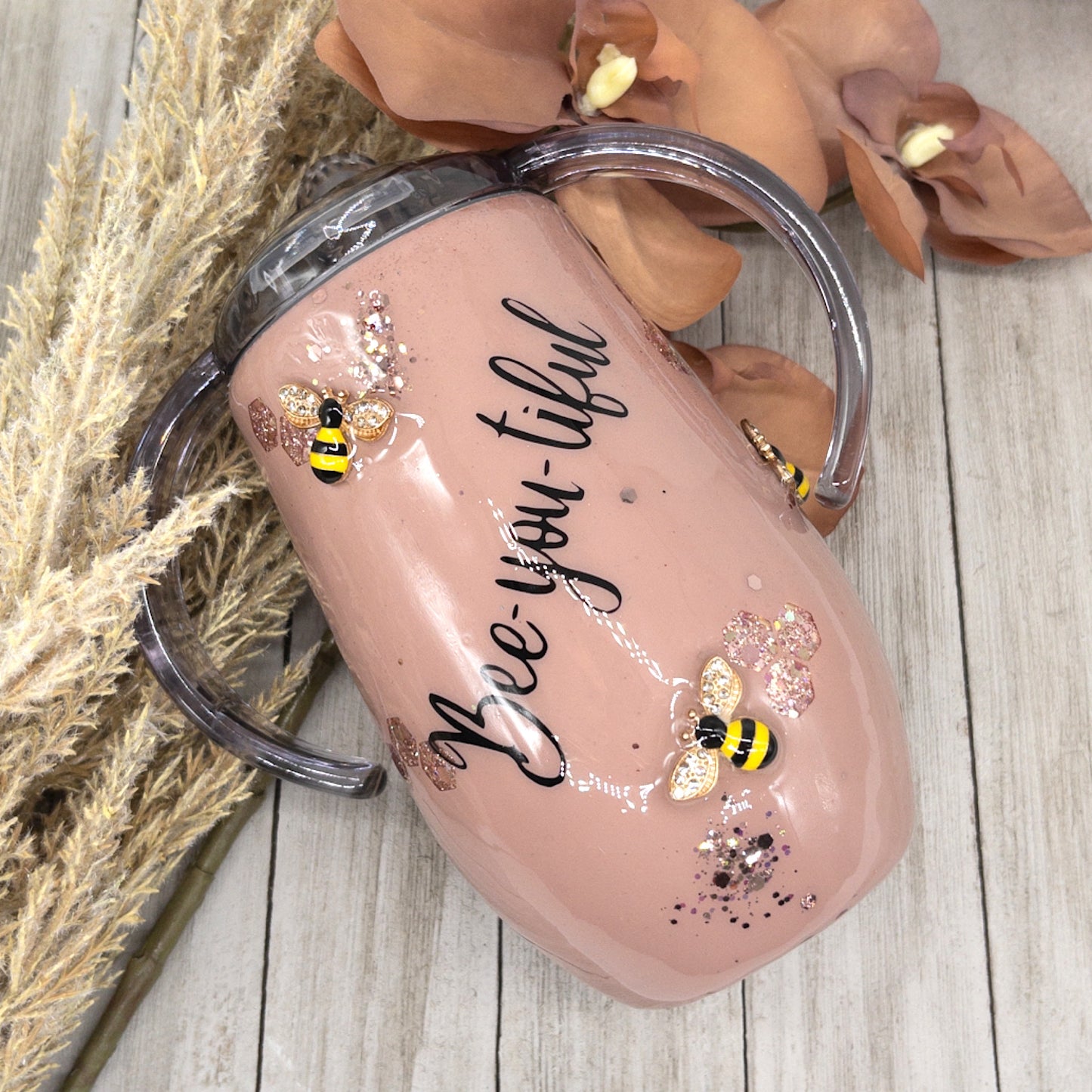 Custom Personalized Rose Gold Sippy Cup